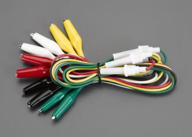 

ESCO Test Leads on both 1000mm (Clip ends/Fuse holder/5 pieces) EA940DT-76