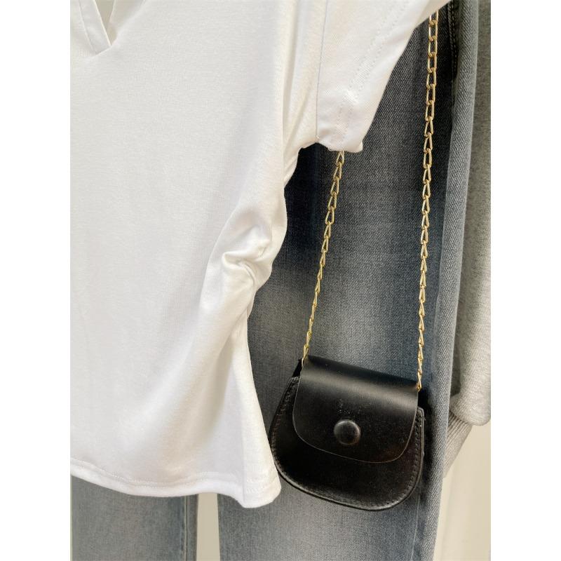 YYFS Women's Fashion Casual Summer Spring Solid Color Print Short Sleeve POLO Neck Blouses & Shirts
