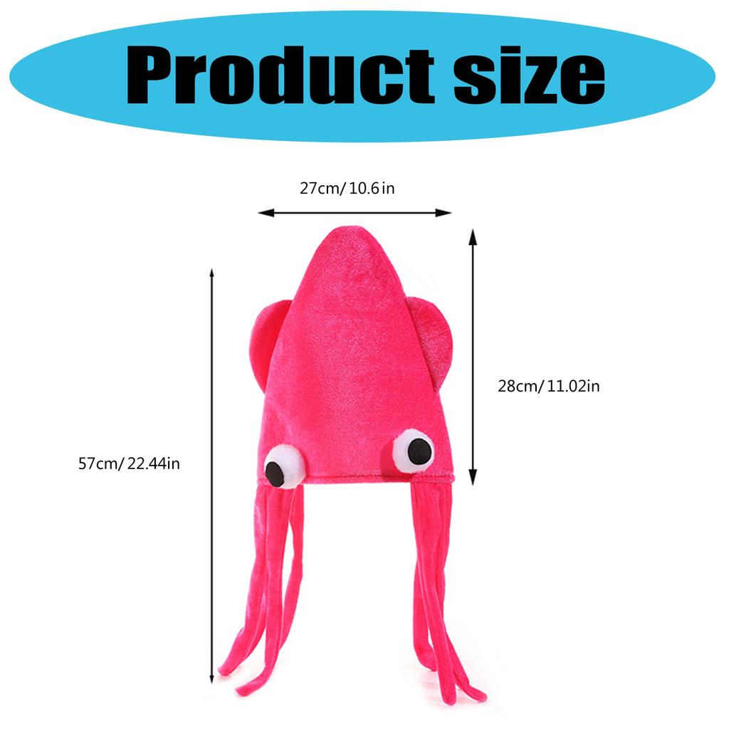 Creative Octopus Hat Creative Design For Costume Parties Festival Event And Performances Halloween Dressingup Headpiece