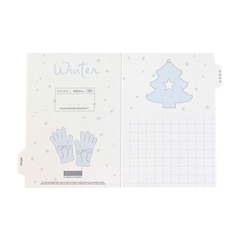 DIY Folding Greeting Card Kit: Small Cardstock for Protection and Decoration
