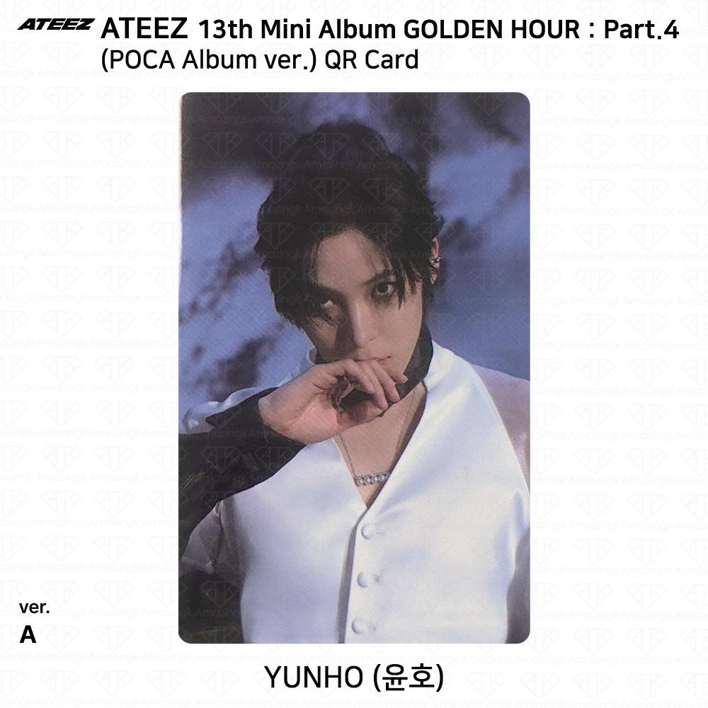 ATEEZ 13. Mini-Album Golden Hour Teil 4 POCA Album Version. Fotokarte