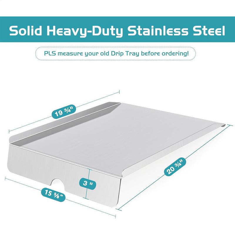 Hitzeschutzblech Edelstahl Grill Hitzeschutzblech Heavy Duty Flammenverteiler Schirm Ersatzteil für BBQ Outdoor & Garten