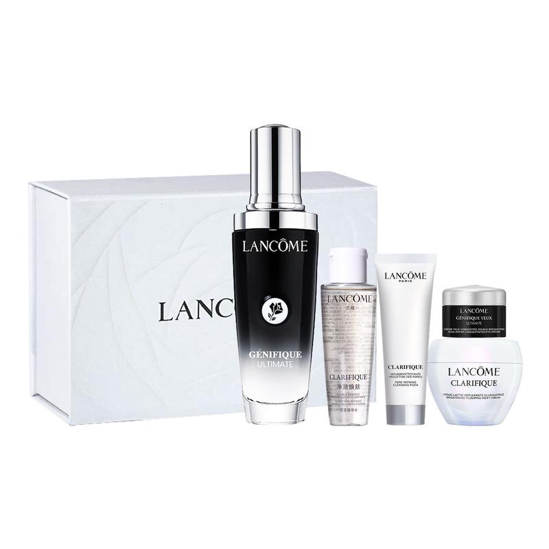 Lancôme liquid essence [Gift Box] Essence 50ml + Aurora Cleansing 50ml + Water 50ml + Cream 15ml + Luminous Eye Cream 5ml No gift box gift bag чёрный