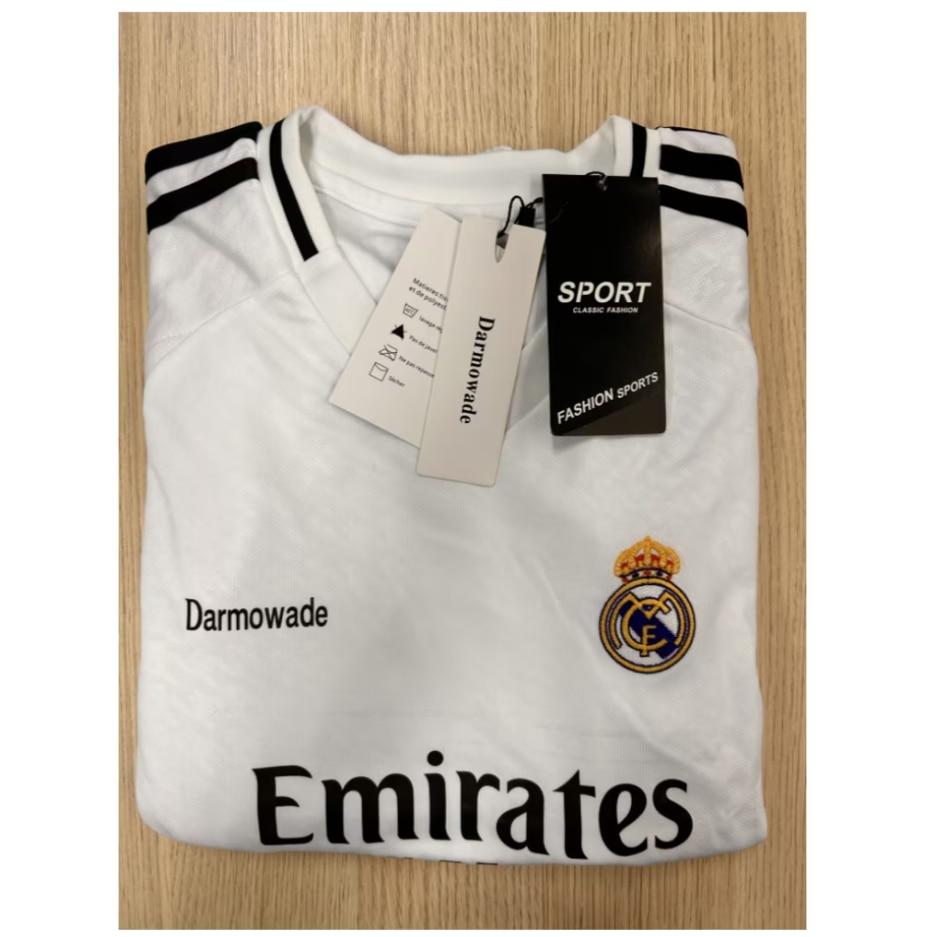 Real Madrid Mbappe Kids Football Jersey Set Polyester 130-140 cm White