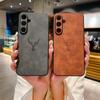 Retre Leather Phone Case For Samsung Galaxy A56 A55 A54 A53 A52 A36 A35 A34 A26 A25 A24 A23 A16 A15 A14 A13 A12 4G 5G Deer Head