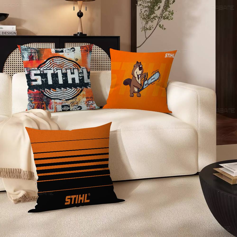 Stihl Logo Aufgedruckte Kissenhülle Design Kissenbezug Dekoration Feiertagsdekoration