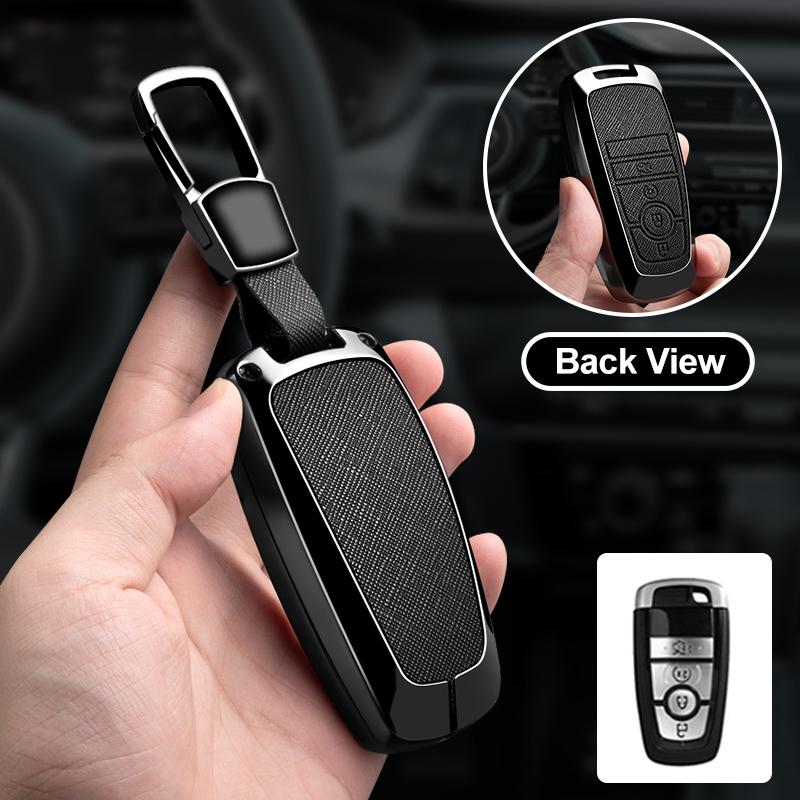 Metal Car Key Case Cover Protector Shell For Ford Explorer Mustang Fusion Escape F150 F250 F350 F450 F550 Ford Raptor