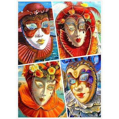 5D Elmas Boyama Maskesi Sanat Manzara Tam Yuvarlak Elmas Nakış Mozaik Ev Dekor