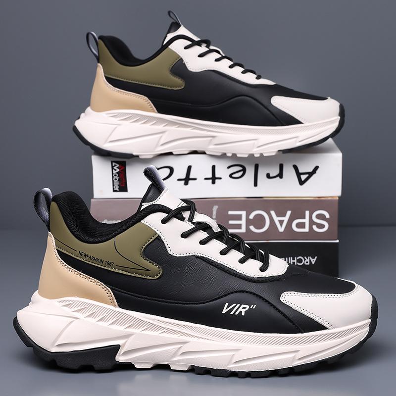 

Мужская обувь спортивная обувь 2025 новая весенняя повседневная обувь летняя рабочая работа кожаная поверхность водонепроницаемая нескользящая спецобувь модная обувь 45