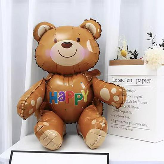 Gradient Rainbow Balloon with Crown for Girl's First Birthday Party Background Decoration