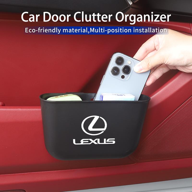Car Door Clutter Organizer Trash Can Tools Storage Box Waste Case For Lexus CT ES GS NX IS250 CT200h IS300h ES300h RX400h NX300h YV6