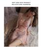 Gorgeous Jacquard Low-Cut Push-Up Backless Nightgown & Robe Set with Pads - Pure Temptation