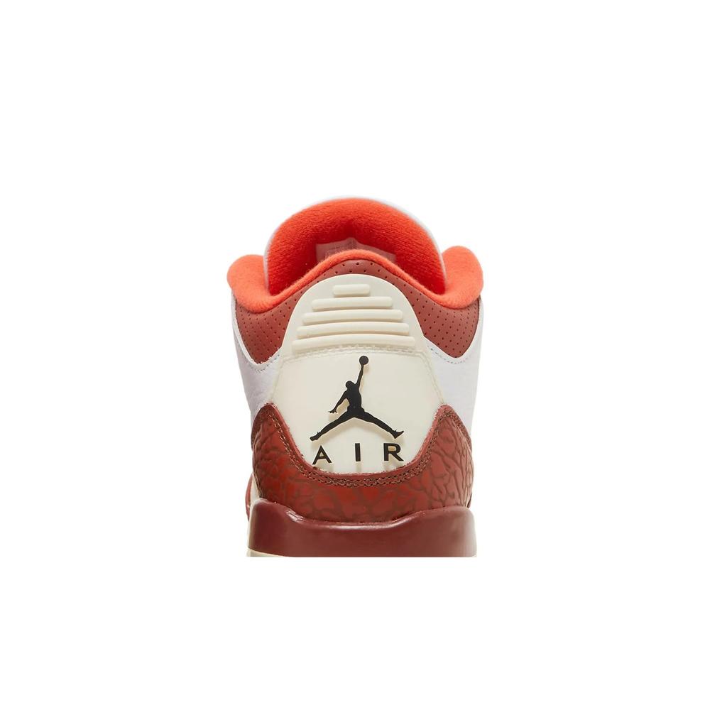 Air Jordan 3 Retro Grade School 'Mars Stone' (Unisex) Weiße / Schwarze / Marsstein / Team Orange Kinder-Basketballschuhe DV7028 108