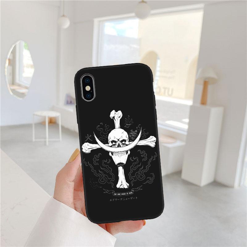 FM37 One Piece Edward Newgate Soft Shell Phone Case for iPhone SE X XS XR 11 16E 17 Pro Max Air 8 7 6 6s Plus