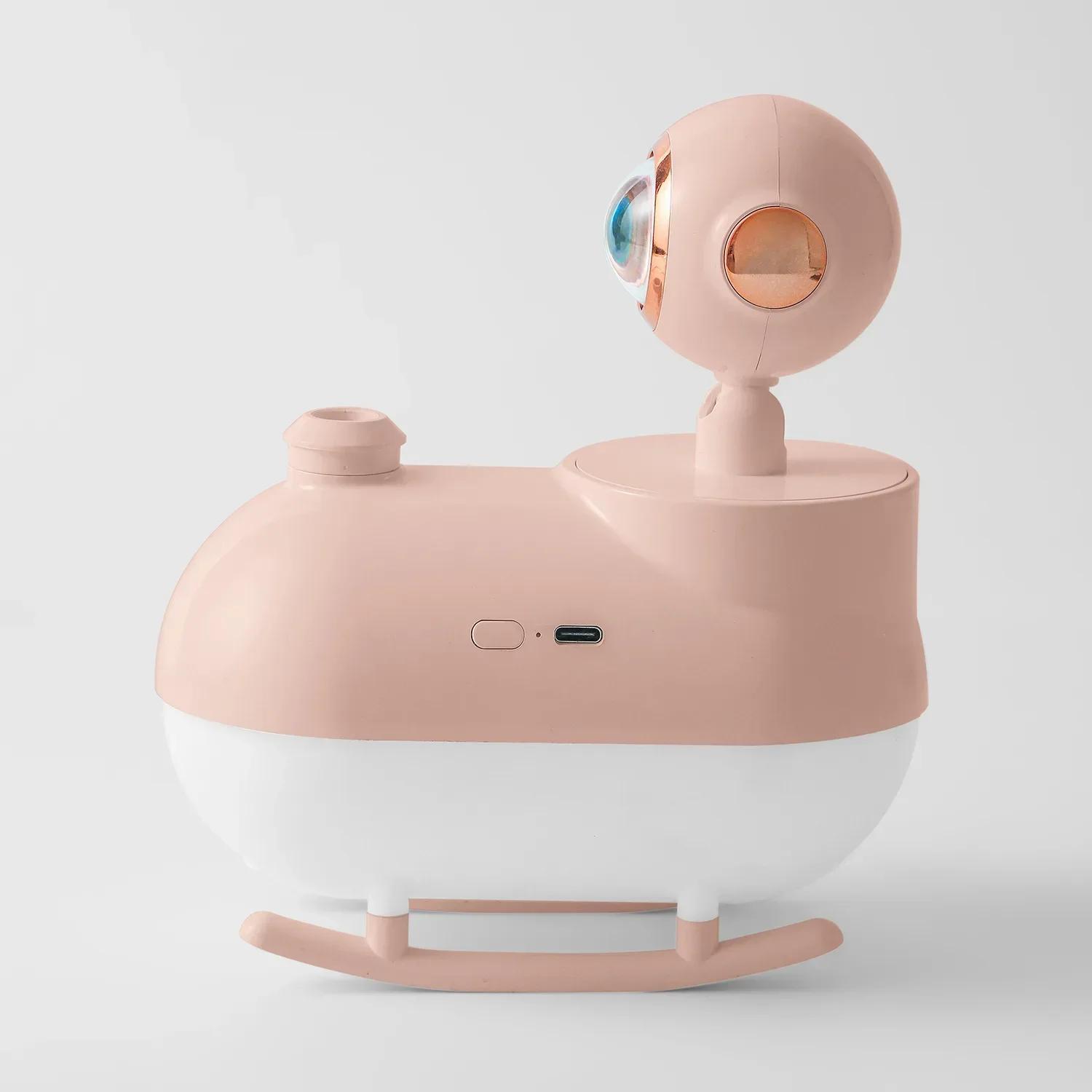 

New Sunset Light Humidifier USB Desktop Silent Internet Celebrity Photo Atmosphere Sunset Light Aerospace Humidifiers 2025 розовый