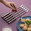 In-Stock Stainless Steel Six-Piece Fruit, Dessert, Hot Pot, Cheese, Chocolate Fork Set