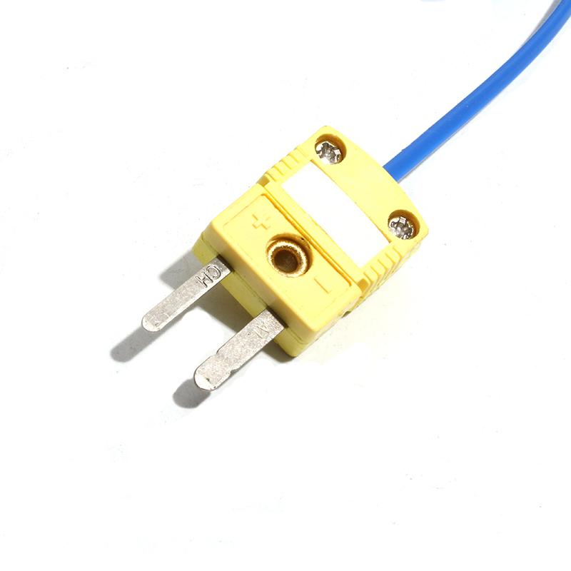 LUJINXUN Type K Armoured Thermocouple Sensor Bendable Probe Wire Dia.4mm/5mm/6mm 100/200/300/500mm Range 0-1100 Degree