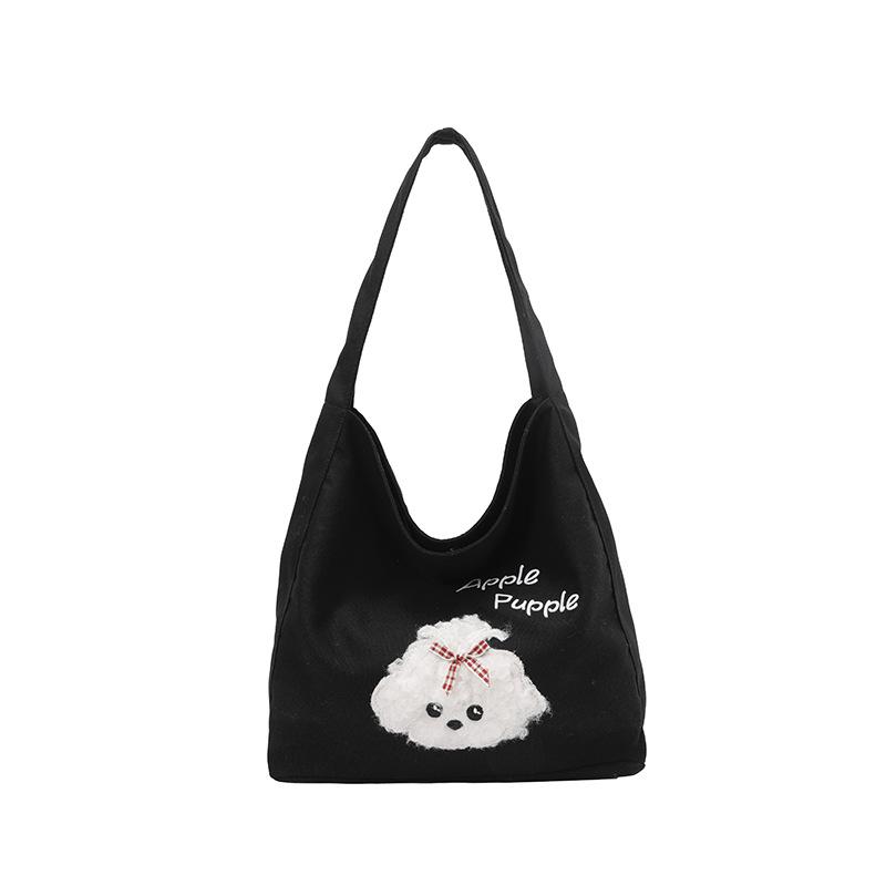 

2025 Autumn Large Cute Tote: Versatile Work, Commute & Student Crossbody Bag чёрный