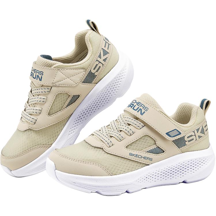 Skechers Boys Comfortable Versatile Non-Slip Durable Low-Top Casual Shoes Kids Sneaker Natural 405311L-NAT
