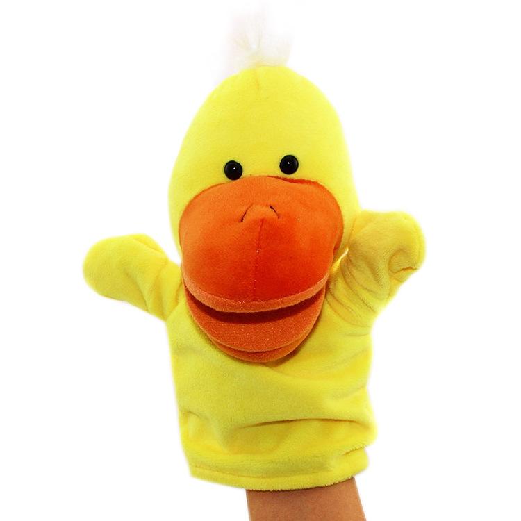 Cartoon Dinosaur Hand Puppet Plush Toy Hand Puppet Gloves That Can Open Mouth For Kindergarten Performances