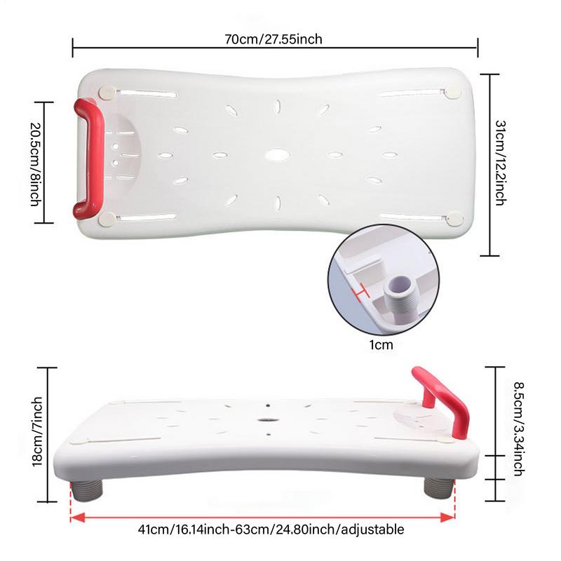 Transfer Bench For Bathtub Elderly Bathtub Shower Board Bath Sitting Board With Rounded Corners For Disabled People The Elderly