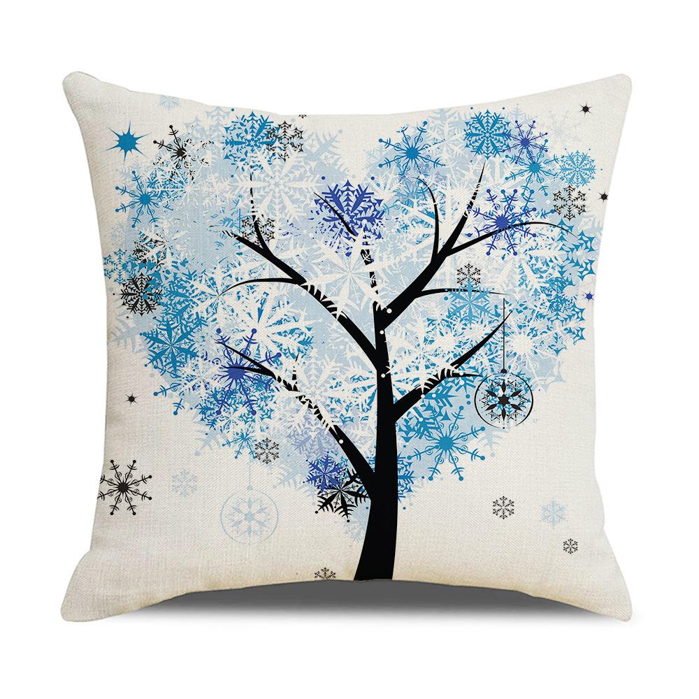 Ins Nordic Style Cartoon Tree Car Sofa Pillow Custom Nap Pillow Lumbar Cushion Cover Home