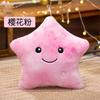 Tie-Dye Rabbit Fur luminous Star Plush Toys Cartoon Lovely Colouful Shiny Star Stuffed Dolls Soft Homedecor Sleeping Pillow
