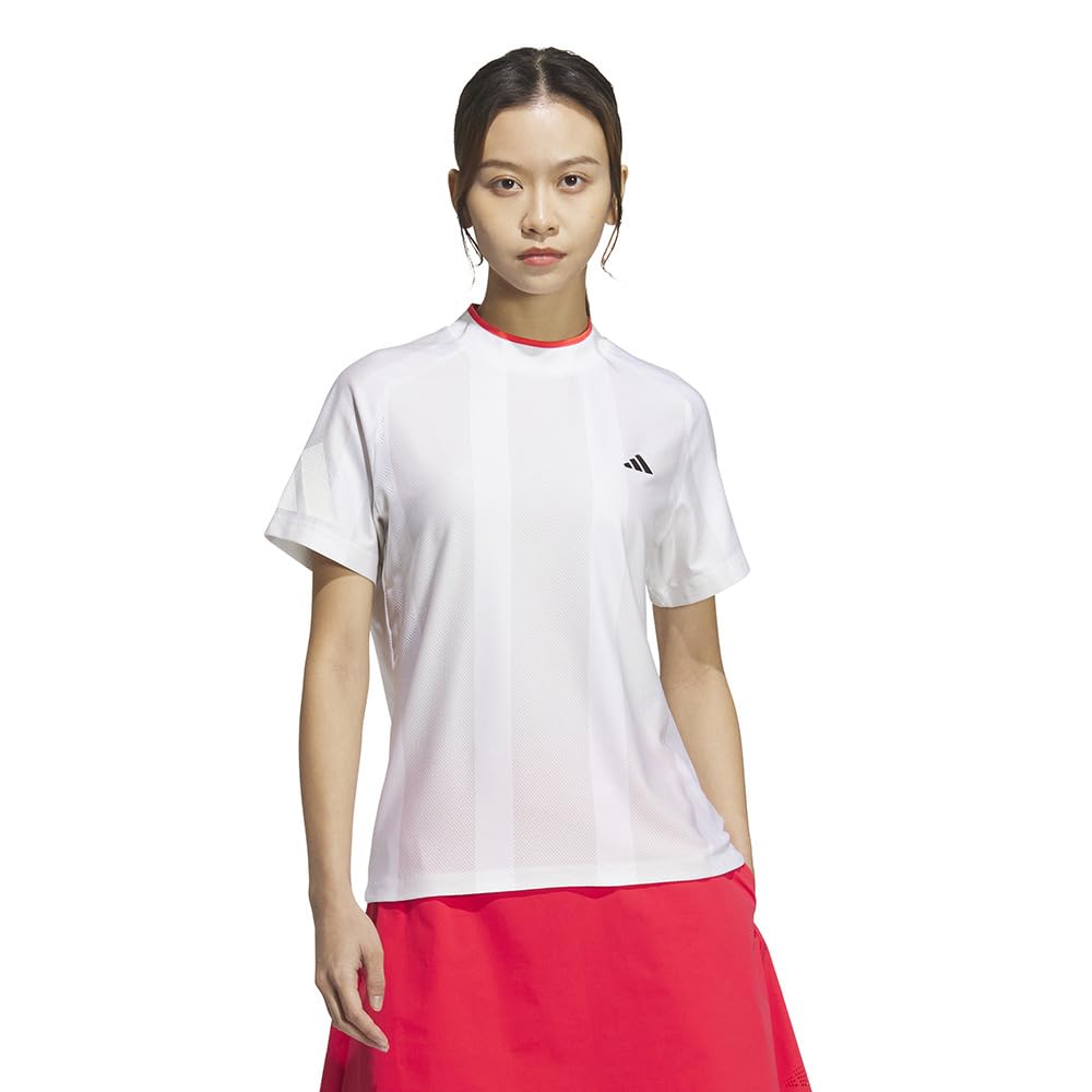 

Женская футболка Adidas Golf Adizero из сетки с воротником-стойкой и коротким рукавом, белая