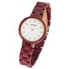 Montre bracelet - RAPTOR - Sherin - Rouge - Bracelet bois d'amarante - Boîtier 38 mm quartz
