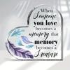 2D Flat, Sympathy Memorial Gifts for Women Men Bereavement Gifts for Loss of Loved One When Someone You Love Becomes a Memory Desk Decor Sign for Fami