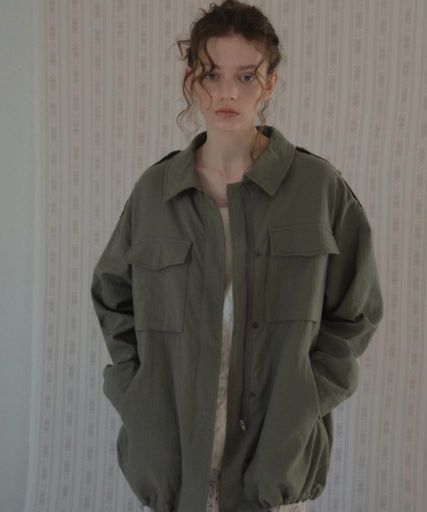 OURNOSTALGIA Rover Field Half Jacket_Khaki(O26Ot01)