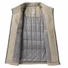 Men's Jacket Autumn and Winter New Business Casual Zipper Warm Cotton Jacket Medium and Old Stand-up Collar Jacket