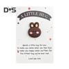Pocket Hug Rabbit Card Little Pocket Bunny Ornament with Positive Card Pocket Hug Token Inspirational Bunny Card for Family Friends Employee