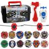Set 12pcs Beyblade Portable Gyro B122 B125 B127 With Foam Kids Toys Storage Case