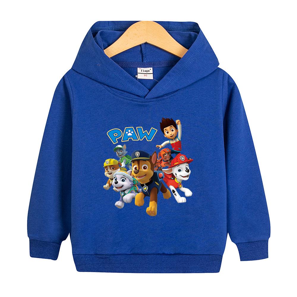 Paw Patrol Boys  Hooded Sweatshirt - Stylish, Loose-Fit Autumn Jacket for Kids 100 cm
