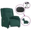 Electric Massage Chair Dark Green Fabric
