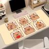 Mouse Pad PC Design NonSlip Desk Mat Laptop Capybara Gaming Accessories Stitched Edges For Home And Gamer Mousepad Keyboard Pad
