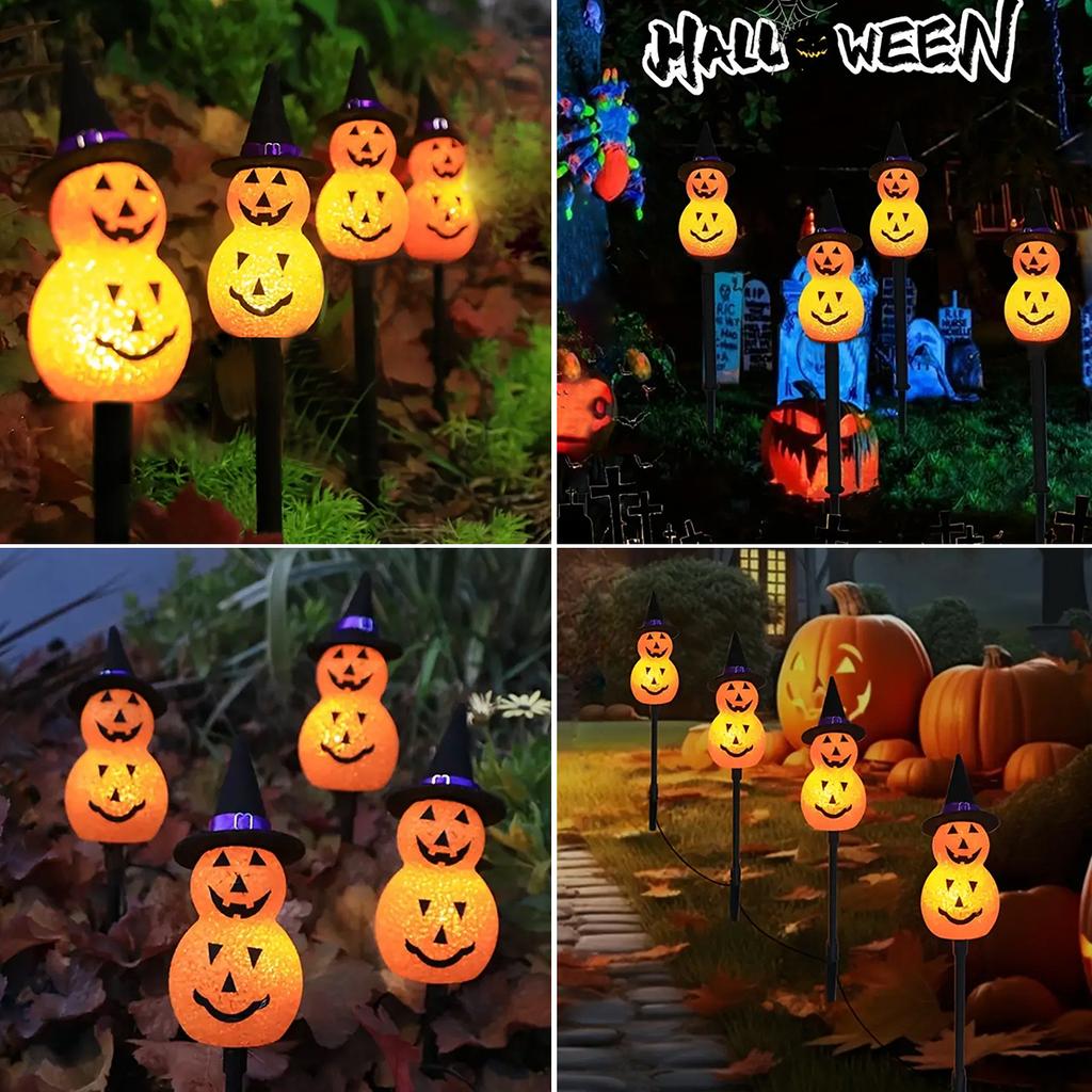 Halloween Pumpkin Solar Garden Light, Festive Garden Light Decoration for Pumpkin Light for Outdoor Pathway, Lawn, Yard