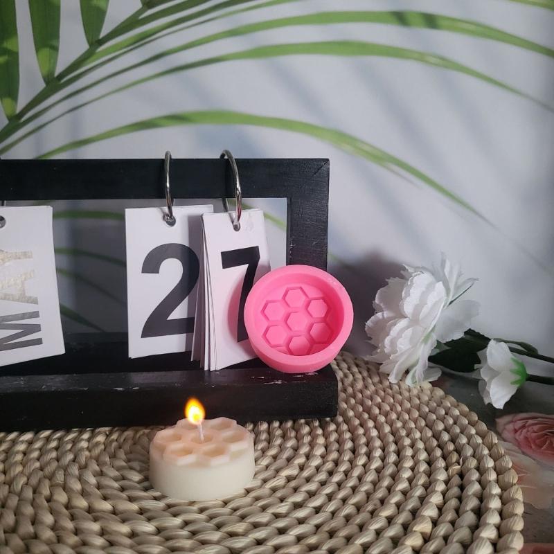 Honeycomb Candle Molds Honeycomb Resin Molds for DIY Candle Soap Chocolate Cake Fondant Decorations Room Decorations