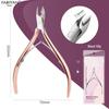 D501 Stainless Steel Cuticle Nipper & Hangnail Remover Set - Gray Manicure Tool