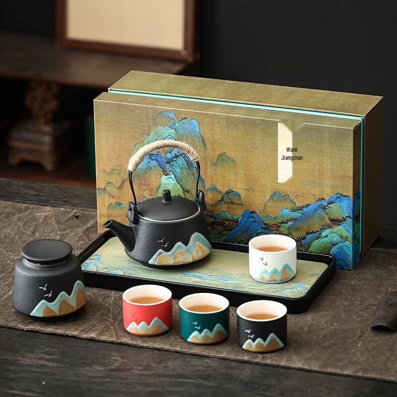 

Mantinghua Ceramic Kung Fu Tea Set Gift Set