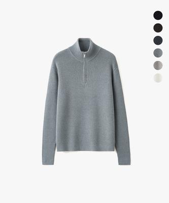 COSTUME O’CLOCK Daily Slim Fit Half Zip Knit 6 Color Cooskt076