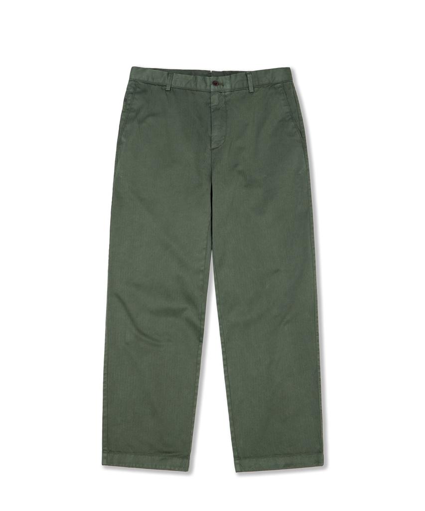 Laijeuaenbillou Garment-Dyed 302St Hbt Chino Pants Olive