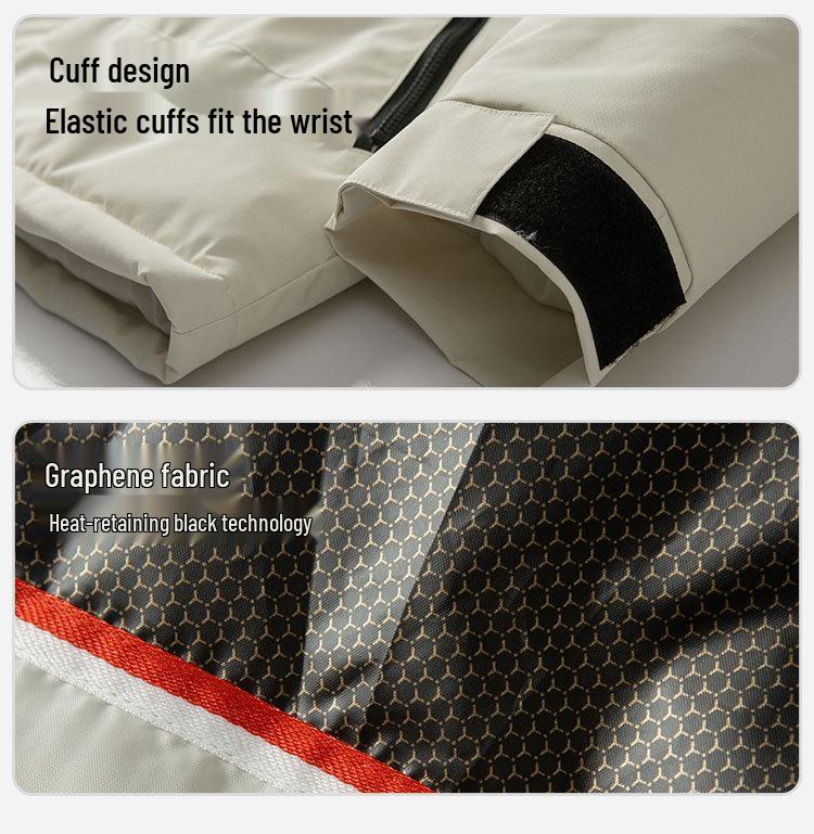 2025 Smidig Uppvärmd Graphene Bomullsjacka - Vindtät, Trendig Höst/Vinter Ytterkläder för Par