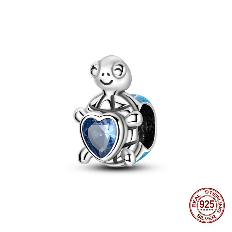 New In Charms Copper Gold Chameleon & Two-Toned Turtle Charms Beads Fits 3Mm Original Bracelet Womens Diy Fine Jewelry Gifts