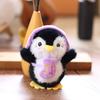 Penguin Fruit Dress Up Plush Toy Cartoon Keychain Backpack Pendant Gift Holiday