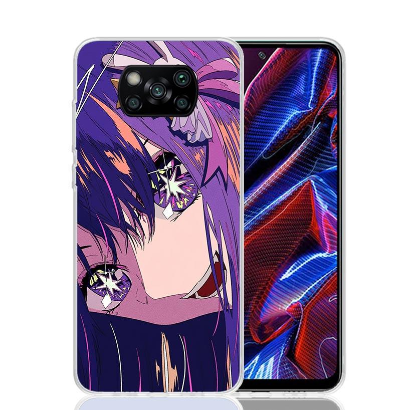Japan Anime Oshi No Ko Phone Case For Xiaomi Poco F7 Ultra X7 X6 Pro X5 Redmi 15 15C 13 13C 12 12C 10 10A 10C 9 9A 9C 9T Shell P