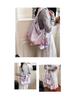 Trendy Nylon Crossbody Bag with Colorful Weaving, Large Capacity, Versatile as Tote, Shoulder, or Underarm Bag