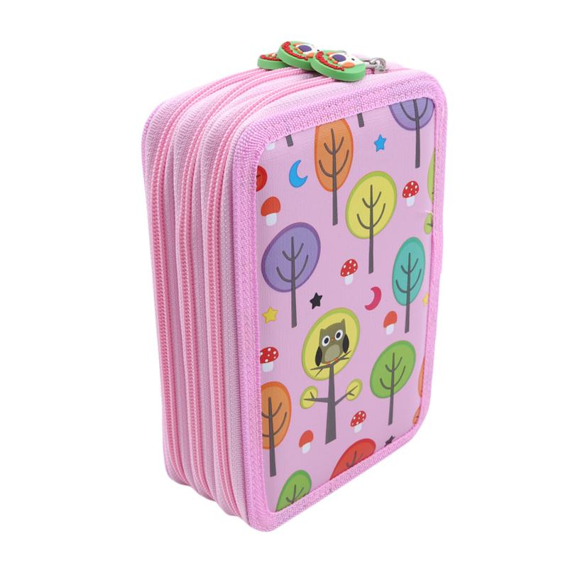 Large Pencil Case Hole Sketch Zipper Capacity Art Painting Drawing Sketch Pen Storage Bag Organizer Paintbrush Statione 32/52/72