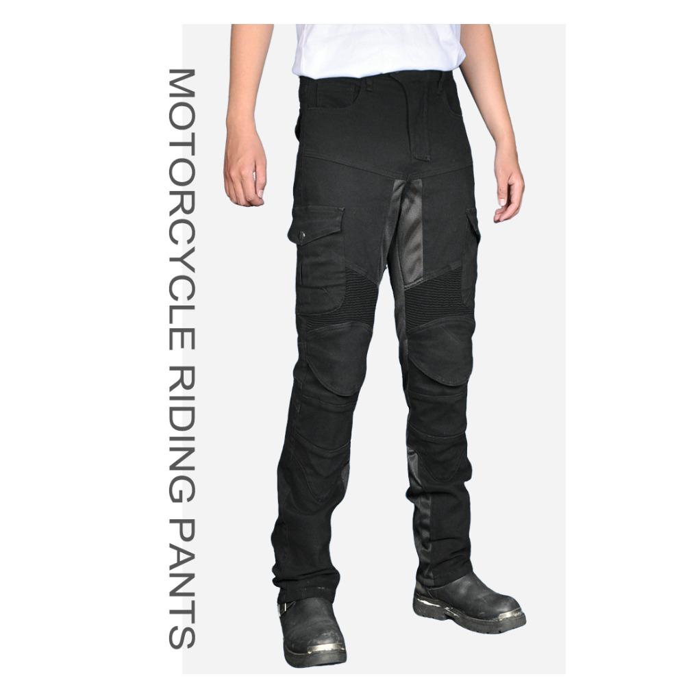 Motorcycle Jeans Summer Mesh Breathable Motorcycle Racing Fall Resistant Cargo Cycling Pants Silicone Protector